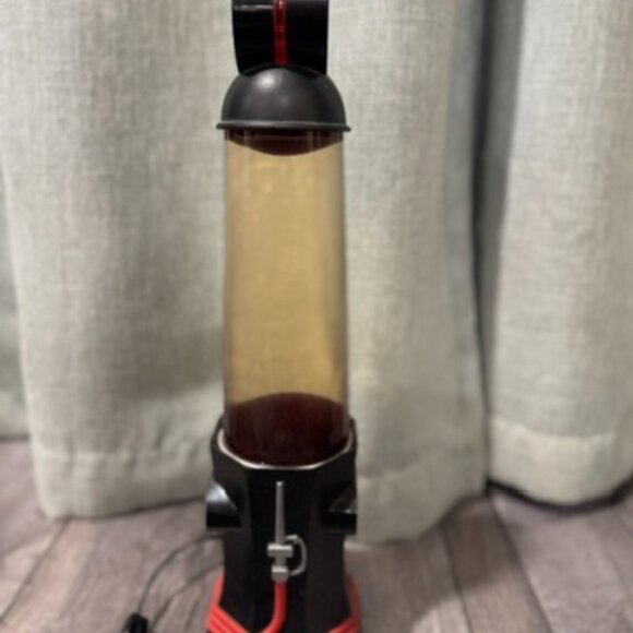 Vintage 1990’s Texaco Gas Pump Lava Lamp - Black Base, Red Wax, Clear Liquid - Picture 9 of 10